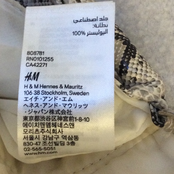 NWOT H&M faux snakeskin mini neck/crossbody bag - Picture 11 of 11